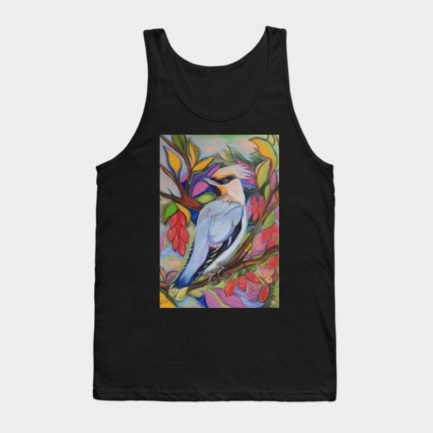 Waxwing and Barberry Tank Top by mariasibireva